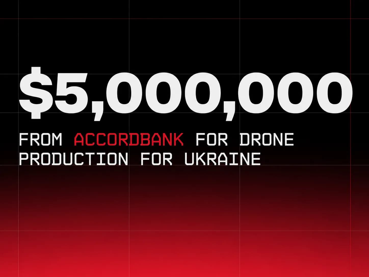 $5 million credit line — Accordbank is backing our next stage of growth.
