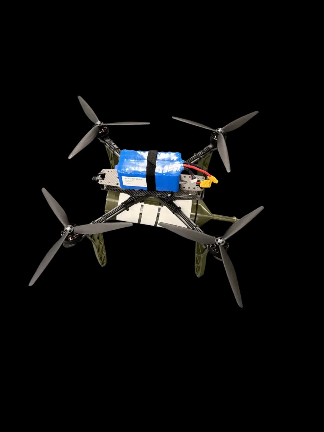 Оптоволоконний FPV-дрон «Генерал Черешня 13 Оптікс 20 км День», вигляд у три чверті зверху