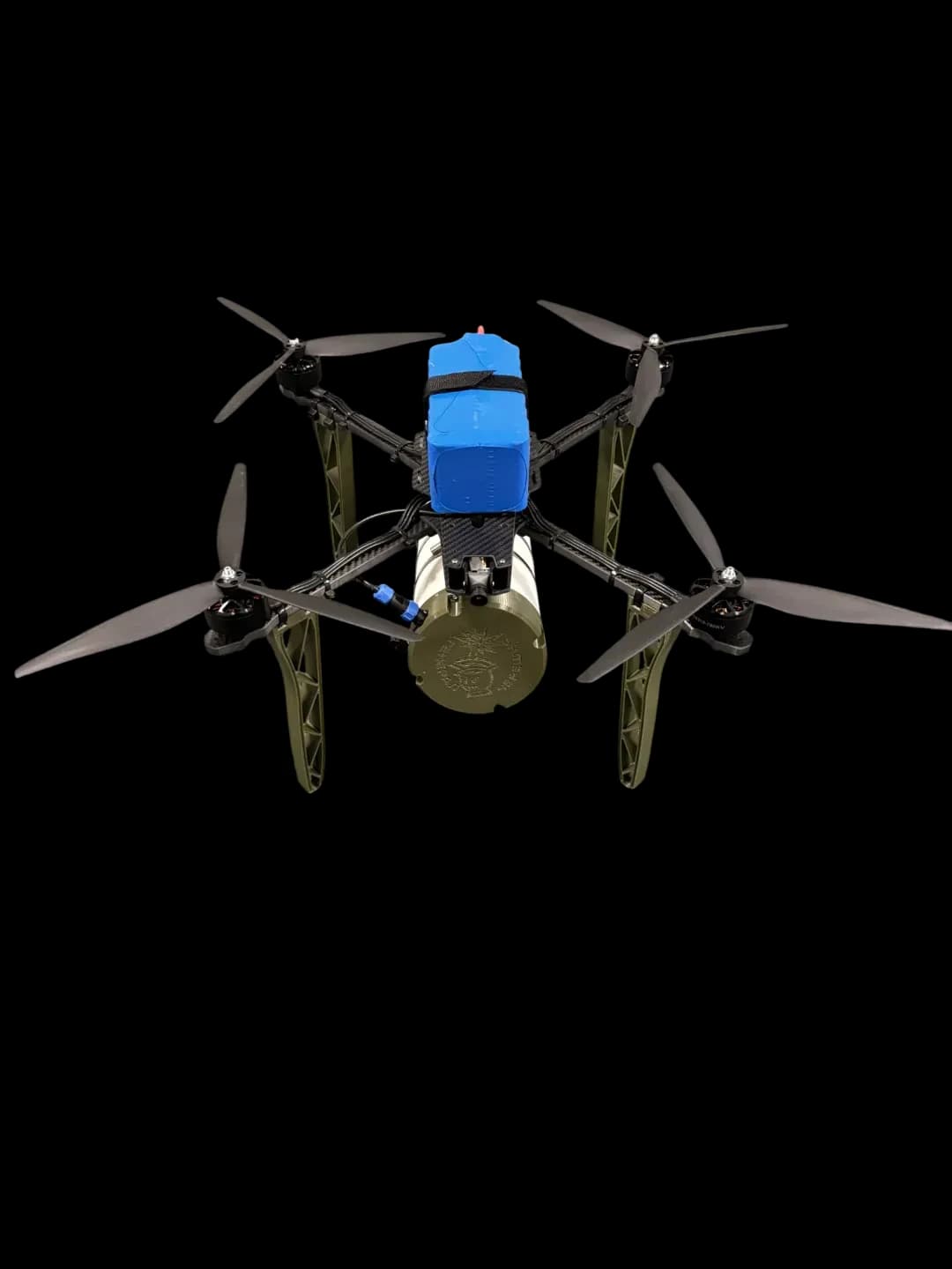 Оптоволоконний FPV-дрон «Генерал Черешня 13 Оптікс 20 км День», вигляд спереду